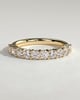 Abbey - Round Eternity Band Wedding Ring - Half Eternity 18k Yellow Gold