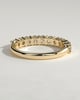 Abbey - Round Eternity Band Wedding Ring - Half Eternity 18k Yellow Gold
