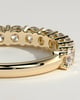 Abbey - Round Eternity Band Wedding Ring - Half Eternity 18k Yellow Gold