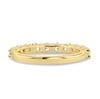 Abbey - Round Stone Eternity Wedding Ring - Half Eternity 18k Yellow Gold