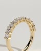 Abbey - Round Eternity Band Wedding Ring - Half Eternity 18k Yellow Gold