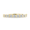 Abbey - Round Stone Eternity Wedding Ring - Half Eternity 18k Yellow Gold