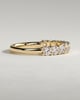 Abbey - Round Eternity Band Wedding Ring - Half Eternity 18k Yellow Gold