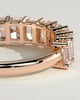 Adeline - Radiant Eternity Band Wedding Ring - Half Eternity 18k Rose Gold