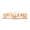 Adeline - Radiant Full Eternity Ring - Half Eternity 18k Rose Gold