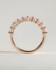 Adeline - Radiant Eternity Band Wedding Ring - Half Eternity 18k Rose Gold
