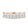 Adeline - Radiant Full Eternity Ring - Half Eternity 18k Rose Gold