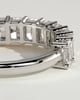 Adeline - Radiant Eternity Band Wedding Ring - Half Eternity 18k White Gold