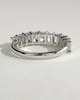 Adeline - Radiant Eternity Band Wedding Ring - Half Eternity 18k White Gold