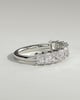 Adeline - Radiant Eternity Band Wedding Ring - Half Eternity 18k White Gold