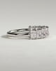 Adeline - Radiant Eternity Band Wedding Ring - Half Eternity 18k White Gold