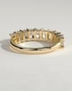 Adeline - Radiant Eternity Band Wedding Ring - Half Eternity 18k Yellow Gold