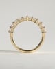 Adeline - Radiant Eternity Band Wedding Ring - Half Eternity 18k Yellow Gold