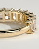 Adeline - Radiant Eternity Band Wedding Ring - Half Eternity 18k Yellow Gold