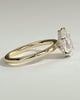 Ainsley - 5 Claw Pear Solitaire with Hidden Halo - 18k Yellow Gold