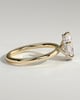 Ainsley - 5 Claw Pear Solitaire with Hidden Halo - 18k Yellow Gold