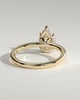 Ainsley - 5 Claw Pear Solitaire with Hidden Halo - 18k Yellow Gold