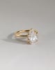 Ainsley - 5 Claw Pear Solitaire with Hidden Halo Lifestyle Image