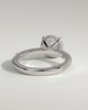 Alex  4 Claw Triple Pave Solitaire - 18k White Gold