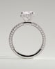 Alex  4 Claw Triple Pave Solitaire - 18k White Gold