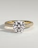 Alex  4 Claw Triple Pave Solitaire - 18k Yellow Gold / 18k White Gold