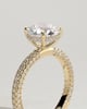 Alex  4 Claw Triple Pave Solitaire - 18k Yellow Gold