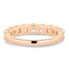 Alexandra - Oval Eternity Ring - Half Eternity 18k Rose Gold