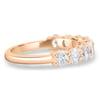 Alexandra - Oval Eternity Ring - Half Eternity 18k Rose Gold