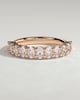 Alexandra - Oval Eternity Band Wedding Ring - Half Eternity 18k Rose Gold