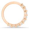 Alexandra - Oval Eternity Ring - Half Eternity 18k Rose Gold