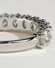 Alexandra - Oval Eternity Band Wedding Ring - Half Eternity 18k White Gold