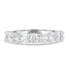 Alexandra - Oval Eternity Ring - Half Eternity 18k White Gold