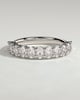 Alexandra - Oval Eternity Band Wedding Ring - Half Eternity 18k White Gold