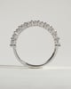 Alexandra - Oval Eternity Band Wedding Ring - Half Eternity 18k White Gold