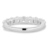 Alexandra - Oval Eternity Ring - Half Eternity 18k White Gold