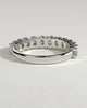 Alexandra - Oval Eternity Band Wedding Ring - Half Eternity 18k White Gold