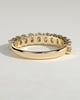 Alexandra - Oval Eternity Band Wedding Ring - Half Eternity 18k Yellow Gold