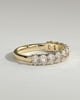 Alexandra - Oval Eternity Band Wedding Ring - Half Eternity 18k Yellow Gold