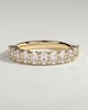 Alexandra - Oval Eternity Band Wedding Ring - Half Eternity 18k Yellow Gold