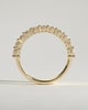 Alexandra - Oval Eternity Band Wedding Ring - Half Eternity 18k Yellow Gold