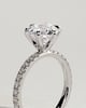 Alexandria  6 Claw Pav Round Solitaire - 18k White Gold