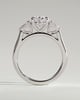 Alexia  Oval Trilogy Ring - 18k White Gold