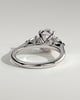 Alexia  Oval Trilogy Ring - 18k White Gold