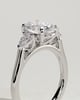 Alexia  Oval Trilogy Ring - 18k White Gold