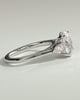 Alexia  Oval Trilogy Ring - 18k White Gold