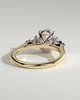 Alexia  Oval Trilogy Ring - 18k Yellow Gold / 18k White Gold