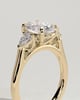 Alexia  Oval Trilogy Ring - 18k Yellow Gold