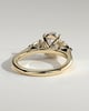 Alexia  Oval Trilogy Ring - 18k Yellow Gold