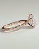 Alia - 5 Claw Pear Solitaire - 18k Rose Gold