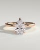 Alia - 5 Claw Pear Solitaire - 18k Rose Gold